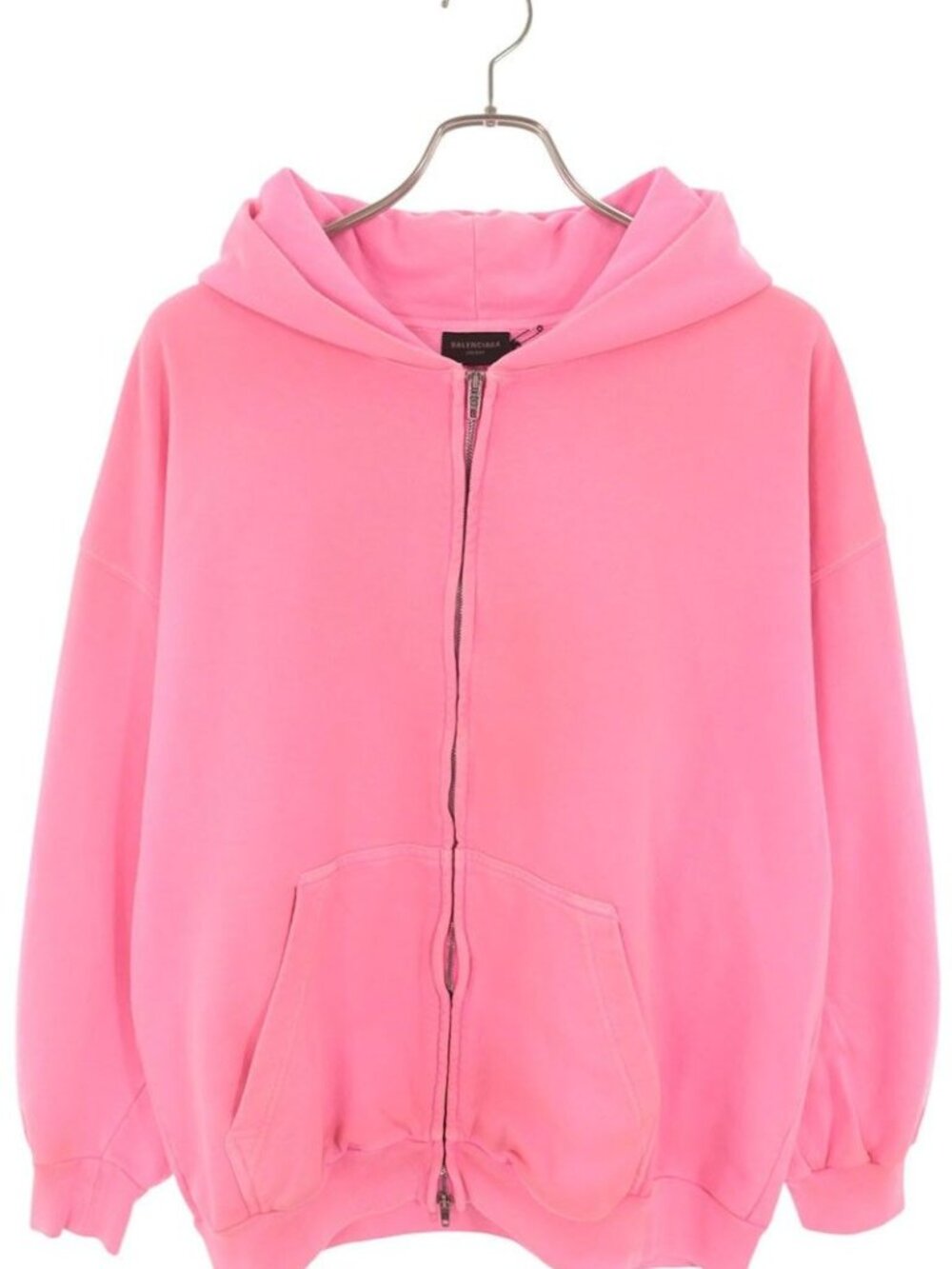 Balenciaga Tovg 5 Food Logo Washed Zip Up Hoodie